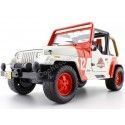 Carsdemetal.es 1992 Jeep Wrangler "Jurássico Mundo" Branco/Vermelho 1:24 Jada Toys 97806 253253005