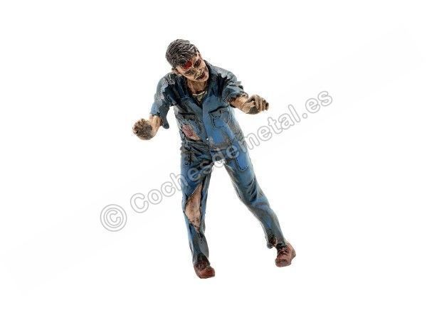 Cochesdemetal.es Figura de resina "Zombie Mechanic IV" 1:18 American Diorama 38200