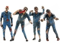 Figura de Resina "Zombie Mechanic, Set de 4" 1:18 American Diorama 38197 38198 38199 38200