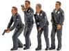 Figure de résine "Officiel de police, ensemble de 4" 1:18 Américain