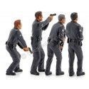 Figure de résine "Officiel de police, ensemble de 4" 1:18 Américain