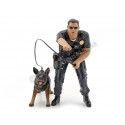 Cochesdemetal.es Figura de Resina "Unidad K9 Oficial de Policía II + Perro Policía" 1:18 American Diorama 38164