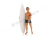 Cochesdemetal.es Figura de Resina "Surfista Greg con Tabla de Surf" 1:18 American Diorama 77441