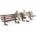 Cochesdemetal.es Figura de Resina "Ancianos Sentados en Bancos del Parque" 1:18 American Diorama 38234 38235 38435