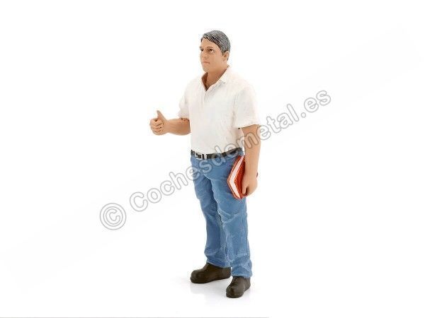 Cochesdemetal.es Figura de Resina "Mechanic Manager Tim" 1:18 American Diorama 77443