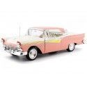 Cochesdemetal.es 1957 Ford Fairlane 500 Skyliner Convertible Sunset Coral / Colonial White 1:18 Sun Star 1344
