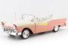 Cochesdemetal.es 1957 Ford Fairlane 500 Skyliner Coral Coral / Colonial White 1:18 Sun Star 1344