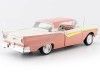 Cochesdemetal.es 1957 Ford Fairlane 500 Skyliner Coral Coral / Colonial White 1:18 Sun Star 1344
