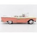 Cochesdemetal.es 1957 Ford Fairlane 500 Skyliner Convertible Sunset Coral / Colonial White 1:18 Sun Star 1344