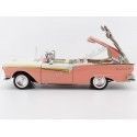 Cochesdemetal.es 1957 Ford Fairlane 500 Skyliner Coral Coral / Colonial White 1:18 Sun Star 1344