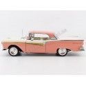 Cochesdemetal.es 1957 Ford Fairlane 500 Skyliner Coral Coral / Colonial White 1:18 Sun Star 1344