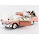 Cochesdemetal.es 1957 Ford Fairlane 500 Skyliner Coral Coral / Colonial White 1:18 Sun Star 1344