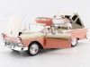 Cochesdemetal.es 1957 Ford Fairlane 500 Skyliner Coral Coral / Colonial White 1:18 Sun Star 1344