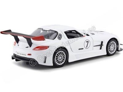 Cochesdemetal.es 2012 Mercedes SLS AMG GT3 7 Blanc 1:24 MOTOR MAX 73772 2