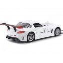 Cochesdemetal.es 2012 Mercedes SLS AMG GT3 7 Blanc 1:24 MOTOR MAX 73772