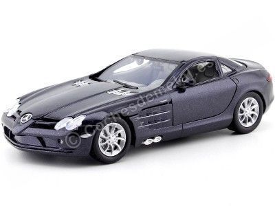 CARSDEMETAL.ES 2004 Mercedes-Benz SLR McLaren Metallic Black 1:24 Motor Max 73306