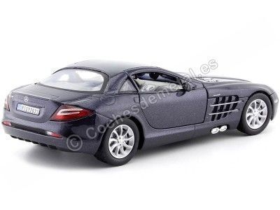 CARSDEMETAL.ES 2004 Mercedes-Benz SLR McLaren Metallic Black 1:24 Motor Max 73306 2