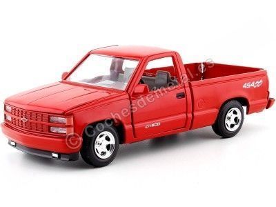 Cochesdemetal.es 1992 Chevrolet Pickup 454 SS Red 1:24 Motor Max 73203