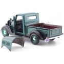 Cochesdemetal.es 1937 Ford Pickup Metallic Green 1:24 Motor Max 73233