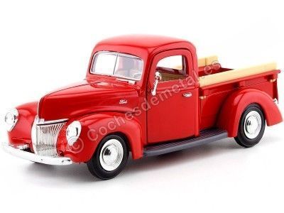 1940 Ford Pickup Red 1:24 Motor Max 73234 Cochesdemetal.es
