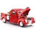 Cochesdemetal.es 1940 Ford Pickup Red 1:24 Motor Max 73234