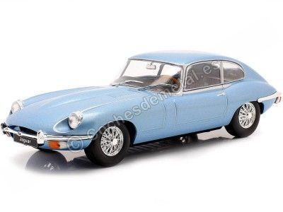 1961 Jaguar Type "E" Coupe Azul Metalizado 1:24 WhiteBox 124039 Cochesdemetal.es