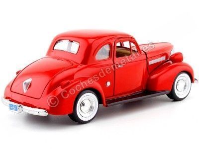 1939 Chevrolet Coupe Red 1:24 Motor Max 73247 Cochesdemetal.es 2