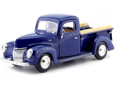 1940 Ford Pickup Blue 1:24 Motor Max 73234 Cochesdemetal.es