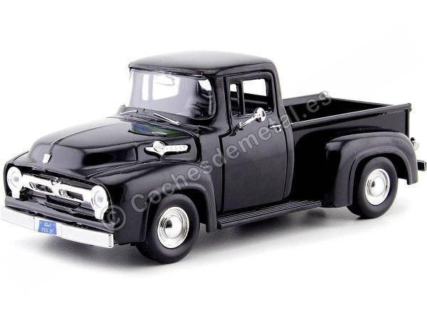 Cochesdemetal.es 1956 Ford F-100 Pickup Black 1:24 Motor Max 73235