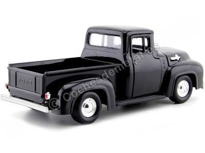 Cochesdemetal.es 1956 Ford F-100 Pickup Black 1:24 Motor Max 73235 2