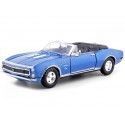Cochesdemetal.es 1967 Chevrolet Camaro SS Convertible Blue 1:24 Motor Max 73301