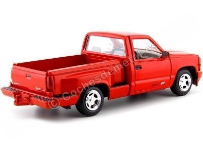 Cochesdemetal.es 1992 GMC Sierra GT Pickup Red 1:24 Motor Max 73204 2