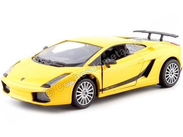 Cochesdemetal.es 2008 Lamborghini Gallardo Superleggera jaune 1:24 Motor Max 73346