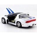Cochesdemetal.es 1999 Pontiac Firebird blanc / bleu 1:24 moteur max 73232