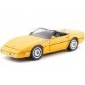 Cochesdemetal.es 1986 Chevrolet Corvette C4 Convertible Yellow 1:24 Motor Max 73298