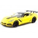 Cochesdemetal.es 2019 Chevrolet Corvette ZR1 Jaune 1:24 Motor Max 79356