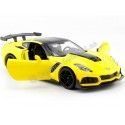 Cochesdemetal.es 2019 Chevrolet Corvette ZR1 Jaune 1:24 Motor Max 79356