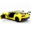 Cochesdemetal.es 2019 Chevrolet Corvette ZR1 Jaune 1:24 Motor Max 79356