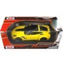 Cochesdemetal.es 2019 Chevrolet Corvette ZR1 Jaune 1:24 Motor Max 79356