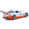 Cochesdemetal.es 2014 Mercedes-Benz SLS AMG GT3 "Gulf Edition" Blue/Orange 1:24 Motor Max 79646
