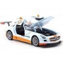 Cochesdemetal.es 2014 Mercedes-Benz SLS AMG GT3 "Gulf Edition" Blue/Orange 1:24 Motor Max 79646