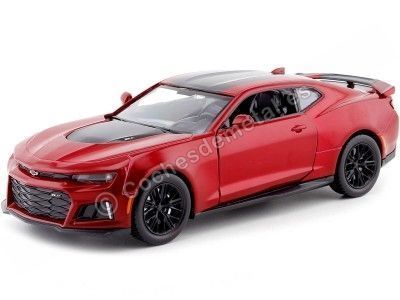 Cochesdemetal.es 2017 Chevrolet Camaro ZL1 vermelho/preto 1:24 MOTOR MAX 79351
