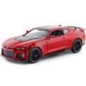 Cochesdemetal.es 2017 Chevrolet Camaro ZL1 vermelho/preto 1:24 MOTOR MAX 79351
