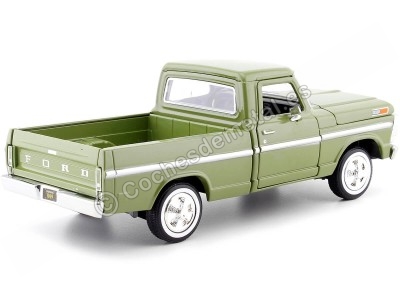 Cochesdemetal.es 1969 Ford F100 Pickup Verde 1:24 Motor Max 79315 2