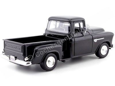 Cochesdemetal.es 1955 Chevrolet 5100 Étape Negro 1:24 Motor Max 73236 2