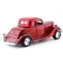 Cochesdemetal.es 1934 Ford Coupe Hardtop Rojo 1:24 Motor Max 73217