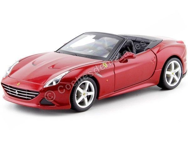 Cochesdemetal.es 2014 Ferrari California T Open Top Rojo Cereza 1:24 Bburago 18-26011