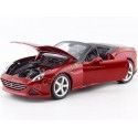 Cochesdemetal.es 2014 Ferrari California T Open Top Rojo Cereza 1:24 Bburago 18-26011