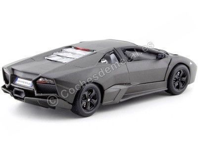 Cochesdemetal.es 2008 Lamborghini Reventon Gris Mate 1:24 Bburago 21041 2