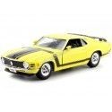 Cochesdemetal.es 1970 Ford Mustang BOSS 302 Fastback Amarillo/Negro 1:24 Welly 22088